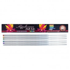 Свеча бенгальская 300 мм (6шт) Карнавальная ночь (кр., жёл., зел., гол., бел., фиол.) 1/36/6 