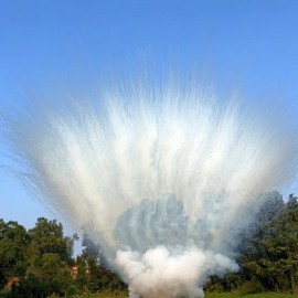 СУ0305012W Пирофф Дневная батарея салютов белая 50*1,2 2/1 