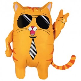 Шар (22''/56 см) Фигура, Крутой Кот, 1 шт. 