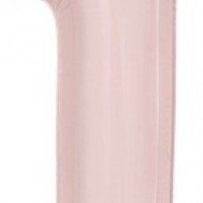 Аг 40 Цифра "1" Пыльная роза Slim в упаковке / 1 шт /, Фольгированный шар 