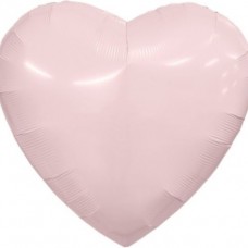 Шар (36''/91 см) Сердце, Пыльная роза, 1 шт. в уп. 