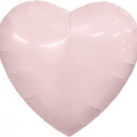 Шар (36''/91 см) Сердце, Пыльная роза, 1 шт. в уп. 