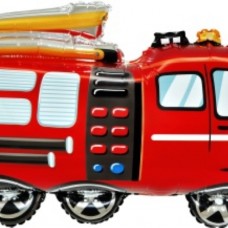 Шар (27''/69 см) Фигура, Пожарная машина, 1 шт. 