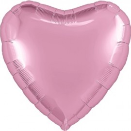 Шар (30''/76 см) Сердце, Розовый, 1 шт. в уп. 