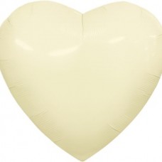 Шар (36''/91 см) Сердце, Пыльный лайм, 1 шт. в уп. 