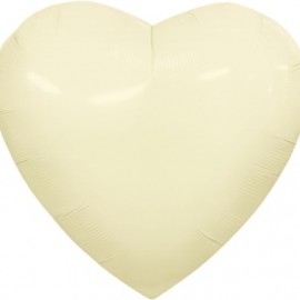 Шар (36''/91 см) Сердце, Пыльный лайм, 1 шт. в уп. 