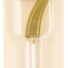 Свеча Цифра, 7 Чистая линия, на шпажке, Золото, 4,7*6,7 + 7 см, 1 шт. с держат. 