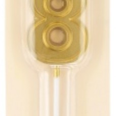 Свеча Цифра, 8 Чистая линия, на шпажке, Золото, 4,7*6,7 + 7 см, 1 шт. с держат. 