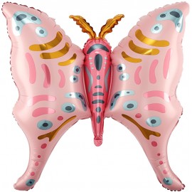 Шар (36''/91 см) Фигура, Бабочка, Розовый, 1 шт. 