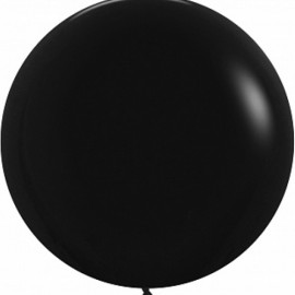 Шар (36''/91 см) Черный (080), пастель, 1 шт. 