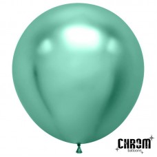 Шар (36''/91 см) Зеленый, хром, 1 шт. 