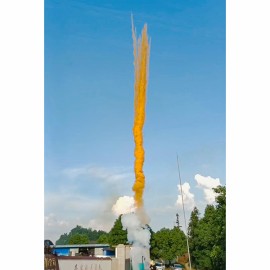 СУ0402512O Пирофф Дневная батарея салютов оранжевая (треск) 25*1,25 4/1 