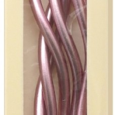 Свечи Спирали Люкс, Розовый, Металлик, 0,4*12,5 + 4 см, 6 шт. с держат. 