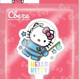 Свеча Фигура, Hello Kitty, Космонавт, 7 см, 1 шт. 