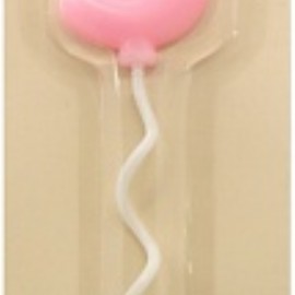 Свеча Цифра, 5 Воздушная серия, Розовый, 6 + 11 см, 1 шт. с держат. 