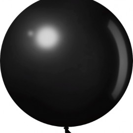 Шар (36''/91 см) Черный, пастель, 1 шт. 