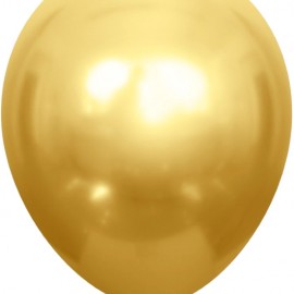 Шар (12''/30 см) Золото, хром, 50 шт.