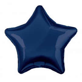 Шар (19''/48 см) Звезда, Сапфир, 1 шт. 