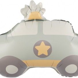 Шар (22''/56 см) Фигура, Полицейская машина, Сатин, 1 шт. 