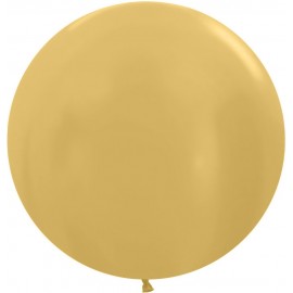 Шар (36''/91 см) Золото яркое (570), металлик, 2 шт. 