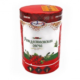 мф16 мегапир Рождественская свеча 40сек до 4м (ассорти,треск)1/30/1  