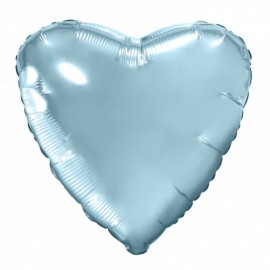 Шар (30''/76 см) Сердце, Холодно-голубой, 1 шт. в упак.