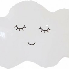 Шар (30''/76 см) Фигура, Воздушное облако, Белый, 1 шт.
