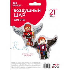 Шар (21''/53 см) Фигура, Крылатый герой, 1 шт. в уп. 