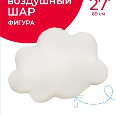 Шар (27''/69 см) Фигура, Облако, Сатин, 1 шт. в уп. 