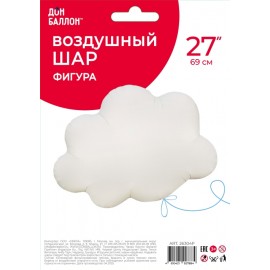 Шар (27''/69 см) Фигура, Облако, Сатин, 1 шт. в уп. 