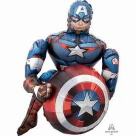 Шар (39''/99 см) Фигура, Мстители, Капитан Америка, 1 шт. в упак.