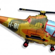 Шар (38''/97 см) Фигура, Вертолет, Военный, 1 шт.