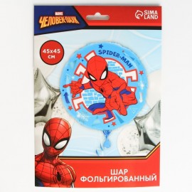 Шар фольгированный круг "Spider-man", Человек-паук 18" 