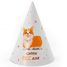 Колпаки Счастливый корги, Белый, 6 шт. 