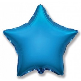 Шар (32''/81 см) Звезда, Синий, 1 шт. 