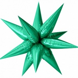 Шар 3D (26''/66 см) Звезда, Составная, Зеленый, 1 шт. в упак. 