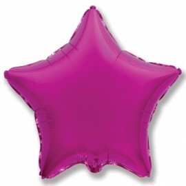 Шар (18''/46 см) Звезда, Пурпурный, 1 шт. 