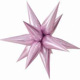 Шар 3D (26''/66 см) Звезда, Составная, Розовый, 1 шт. в упак. 