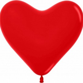 Сердце (12''/30 см) Красный (015), пастель, 50 шт. 