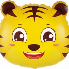 Шар (19''/48 см) Фигура, Голова, Маленький тигр, 1 шт.