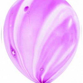 Шар Мрамор (12''/30 см) Фиолетовый, агат, 50 шт. 