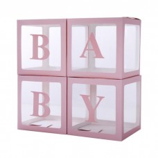 617654 Набор коробок для шаров Baby Розовый  