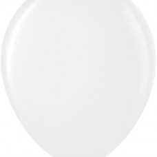 Шар (12''/30 см) Белый, пастель, 100 шт.